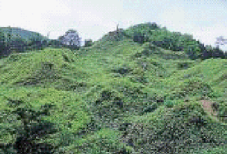 吾妻山カンナ残丘・カンナ遺構 吾妻山カンナ残丘・カンナ遺構