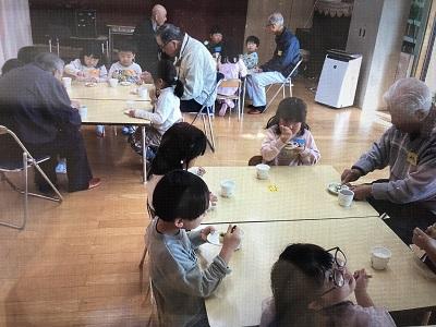馬場地区の方を招いて交流会。おもてなし.jpg